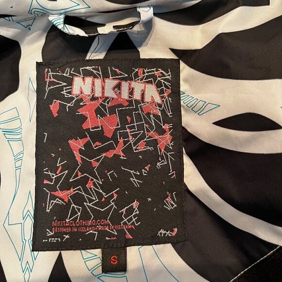 NIKITA Native Alaskan Inspired Design Women's Snowboard Jacket - Anime Shapes -S - Picture 16 of 16